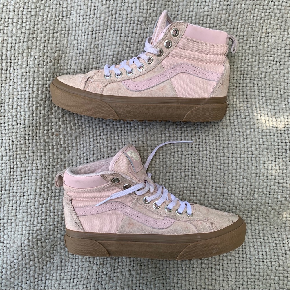 Vans high top sneaker light pink